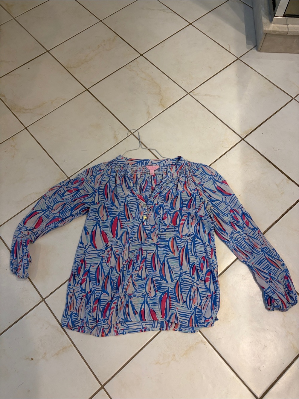 Lilly Pulitzer Sailboat Patterned Top